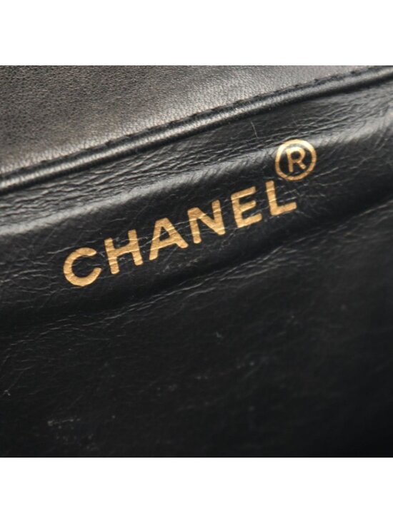Chanel Backpack Quilted Black Lambskin Double Turnlock Chain main image 6